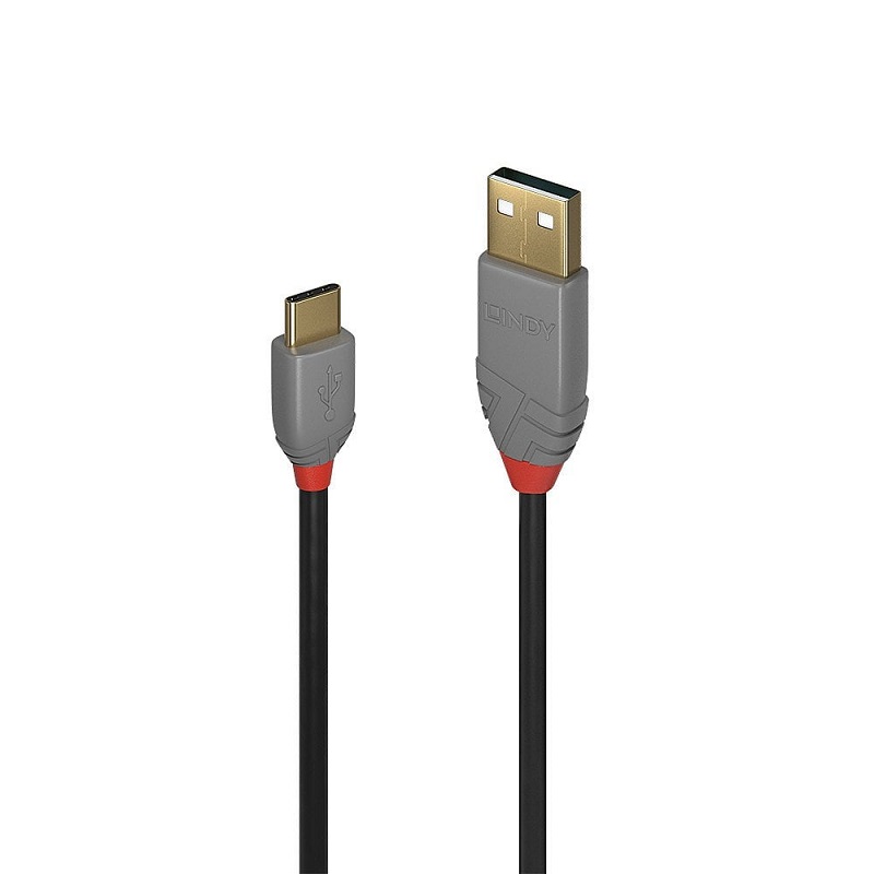 You Recently Viewed Lindy USB 2.0 Type C to A Cable - Anthra Line Image