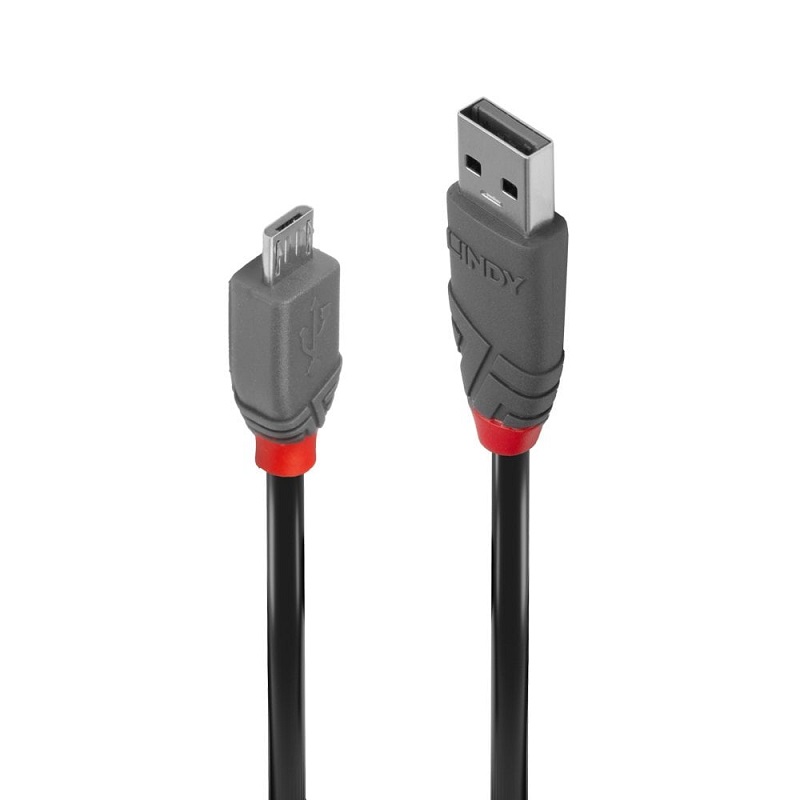 You Recently Viewed Lindy USB 2.0 Type A to Micro-B Cable - Anthra Line Image