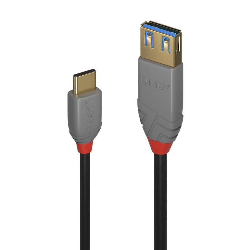 You Recently Viewed Lindy 36895 0.15m USB 3.2 C to A Adapter Cable, Anthra Line Image