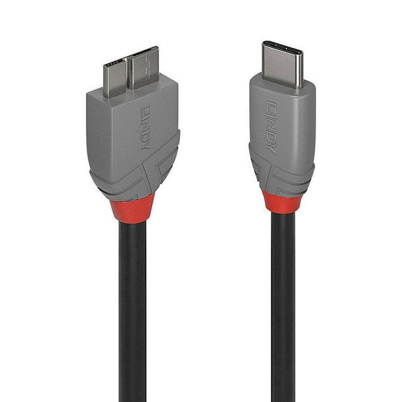 You Recently Viewed Lindy USB 3.2 Type C to Micro-B Cable, 5Gbps, Anthra Line Image