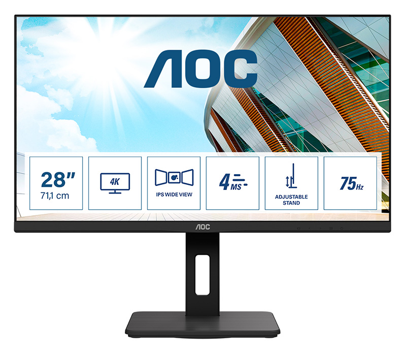 You Recently Viewed AOC P2 U28P2A 28in 4K Ultra HD LED Monitor 3840 X 2160 Pixels Black Image