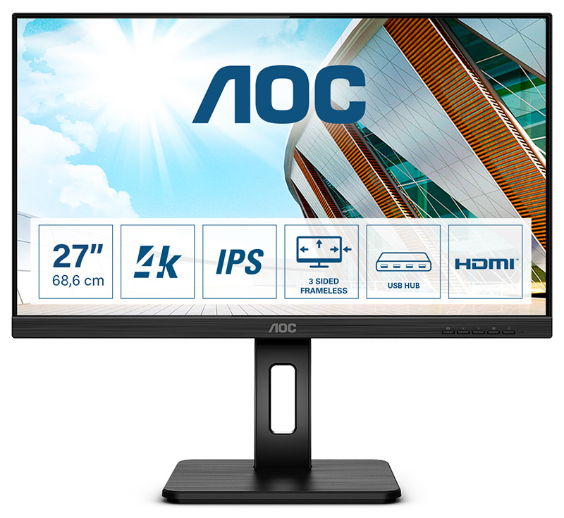 You Recently Viewed AOC P2 U27P2 27in 4K Ultra HD LED Monitor 3840 x 2160 pixels Black Image