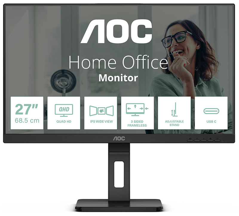 You Recently Viewed AOC Q27P3CV 27in Quad HD LED Monitor 2560 x 1440 pixels Black Image
