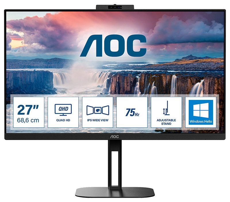 You Recently Viewed AOC V5 Q27V5CW 27in Quad HD LED Monitor 2560 X 1440 Pixels Black Image