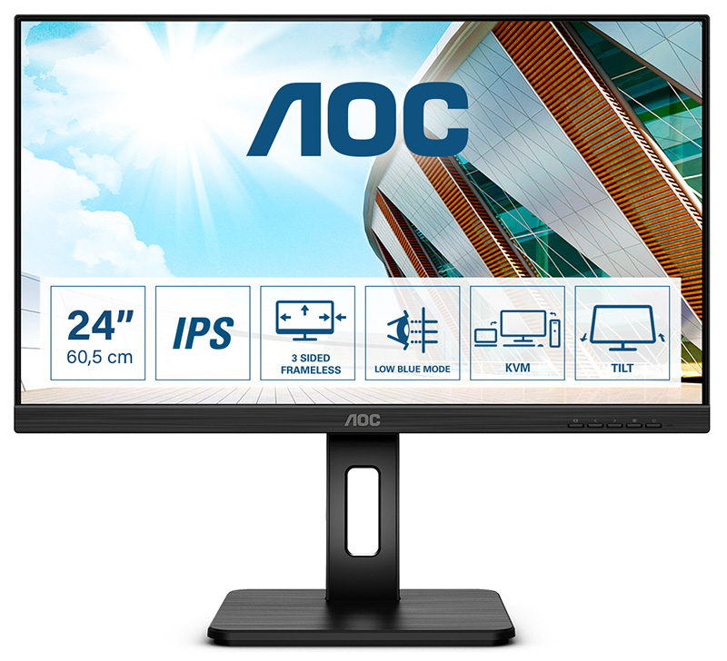 You Recently Viewed AOC P2 24P2C 23.8in Full HD LED Monitor 1920 X 1080 Pixels Black Image