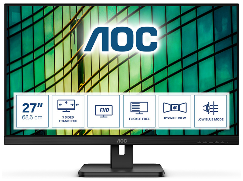 You Recently Viewed AOC E2 27E2QAE 27in HD LCD Monitor 1920 X 1080 Pixels Full Black Image