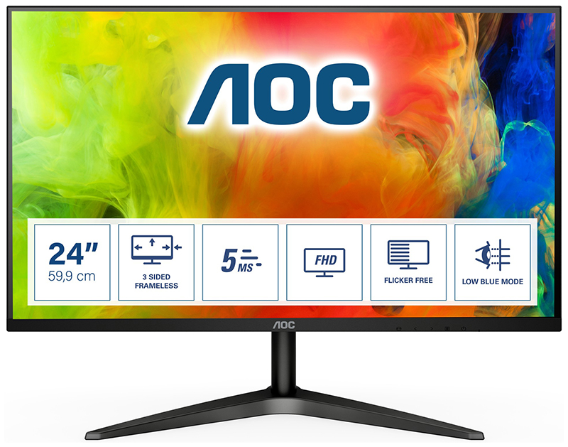 You Recently Viewed AOC B1 24B1H 23.6in Full HD LED Monitor 1920 X 1080 Pixels Black Image