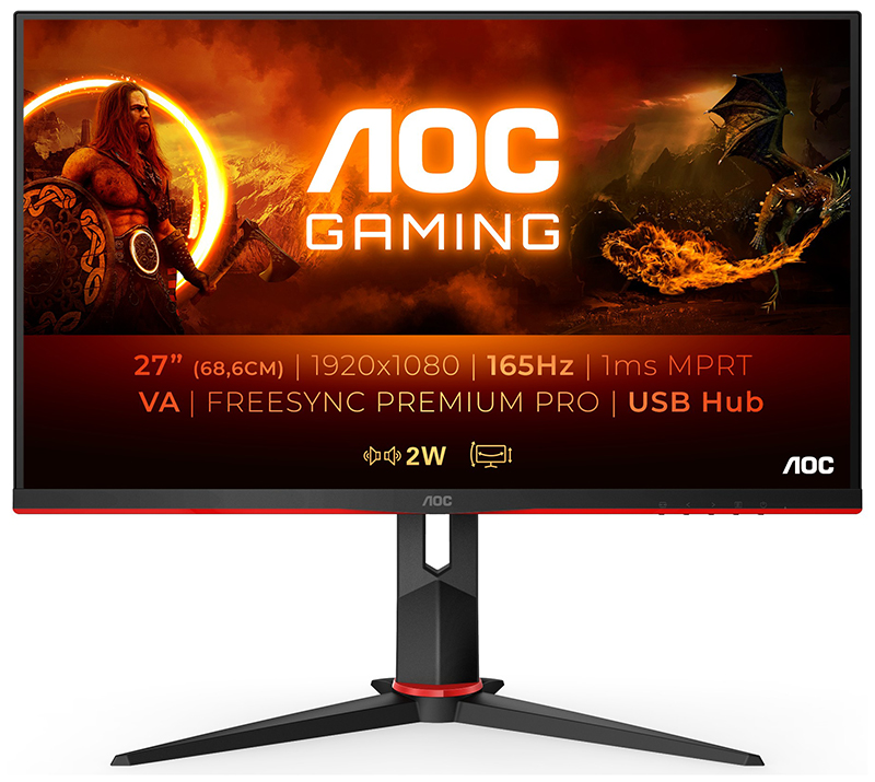 You Recently Viewed AOC 27G2SU/BK 27in Full HD LED Monitor 1920 x 1080 pixels Black, Red Image