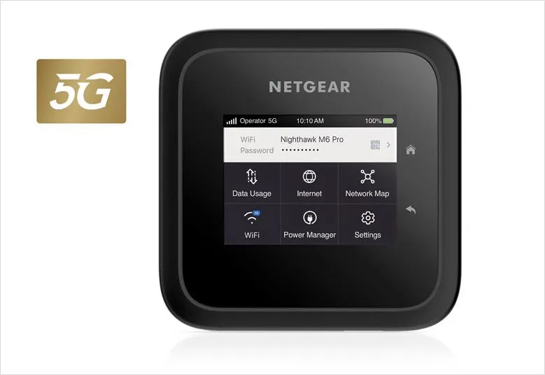 You Recently Viewed Netgear MR6450-100EUS Nighthawk M6 Pro 5G WiFi 6E Mobile Hotspot Router Image