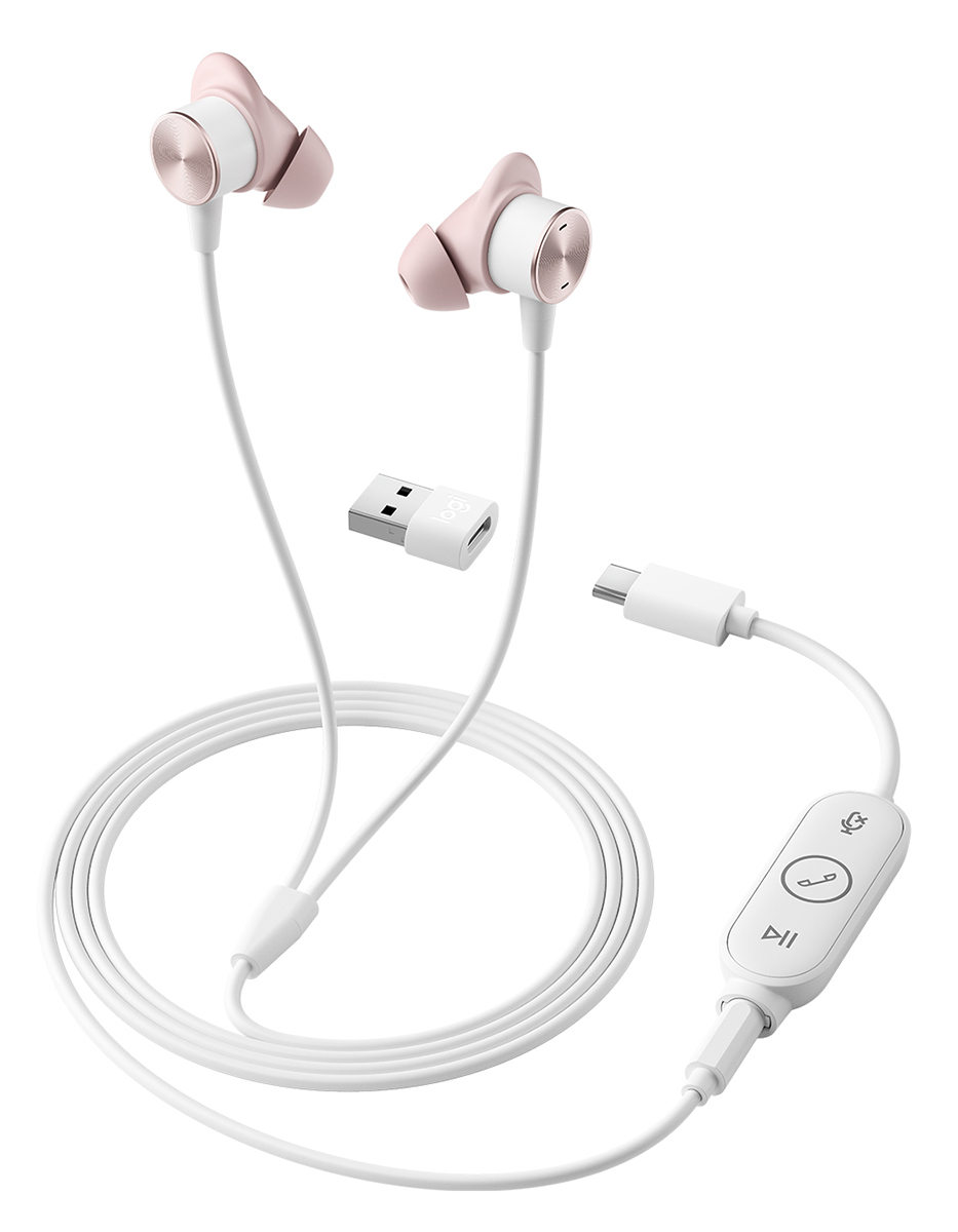You Recently Viewed Logitech 981-001135 Rose Zone Wired Earbuds (UC version) Image