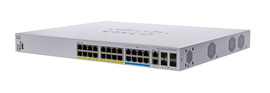 Cisco Business 350 CBS350-24NGP-4X 24 Ports Layer 3 PoE+ Switch