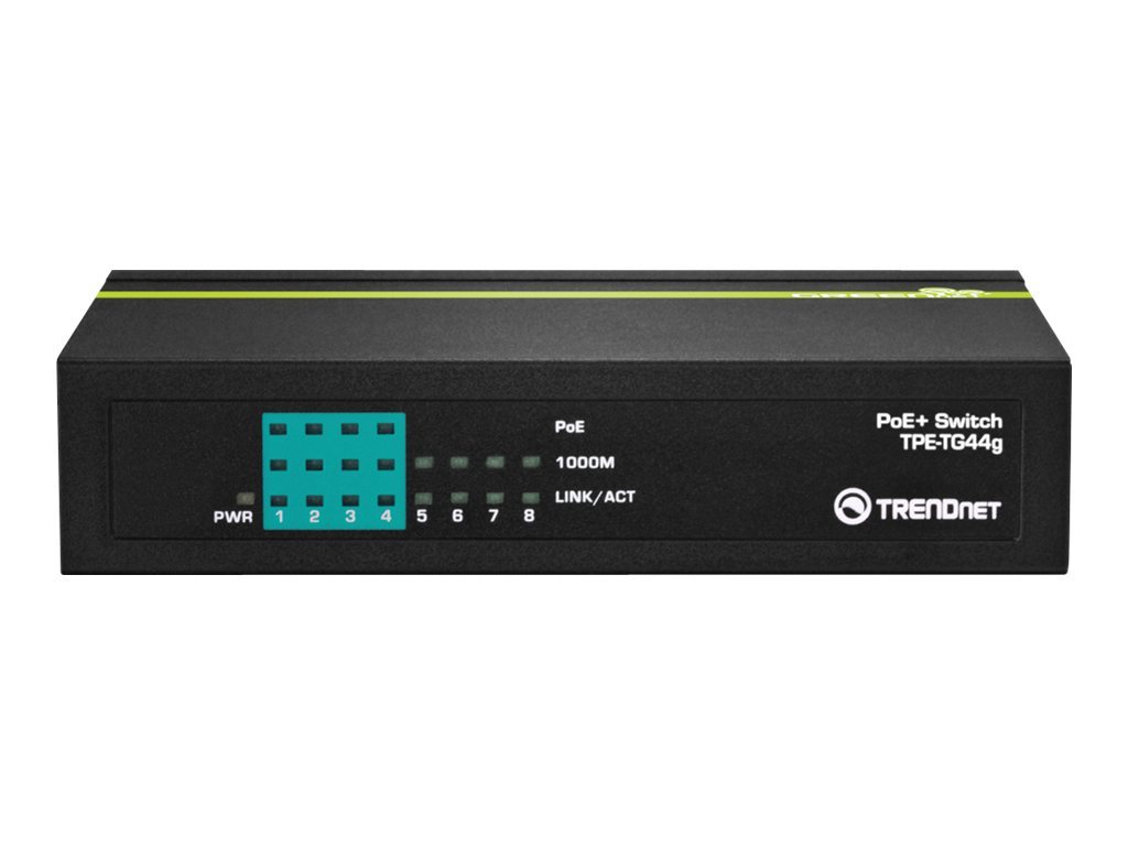 You Recently Viewed TRENDnet TPE-TG44g 8-port GREENnet Gigabit PoE Switch (4 PoE, 4 Non-PoE) Image