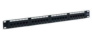 24 Way Value RJ45 Cat5e UTP Patch Panel - 1u