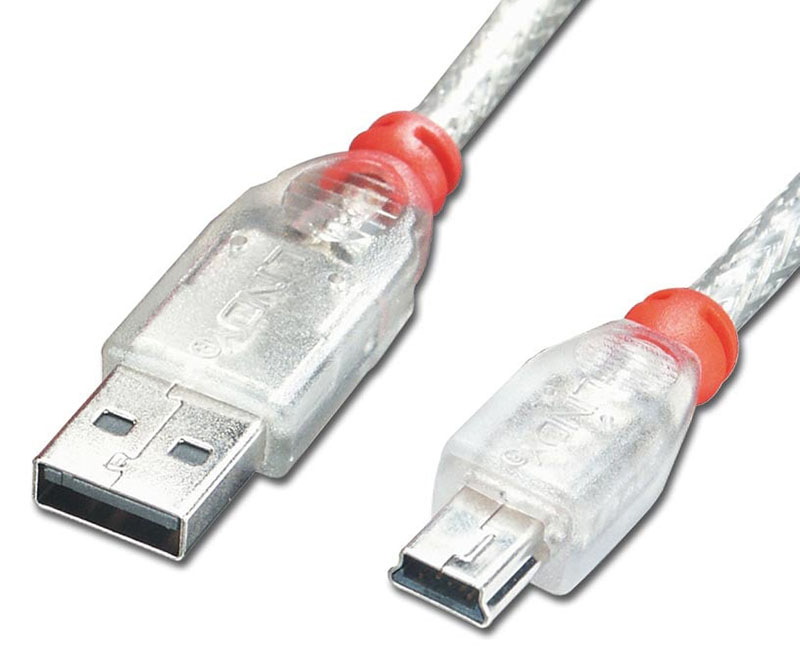 You Recently Viewed Lindy Transparent USB 2.0 Cable - Type A To Mini-B Image