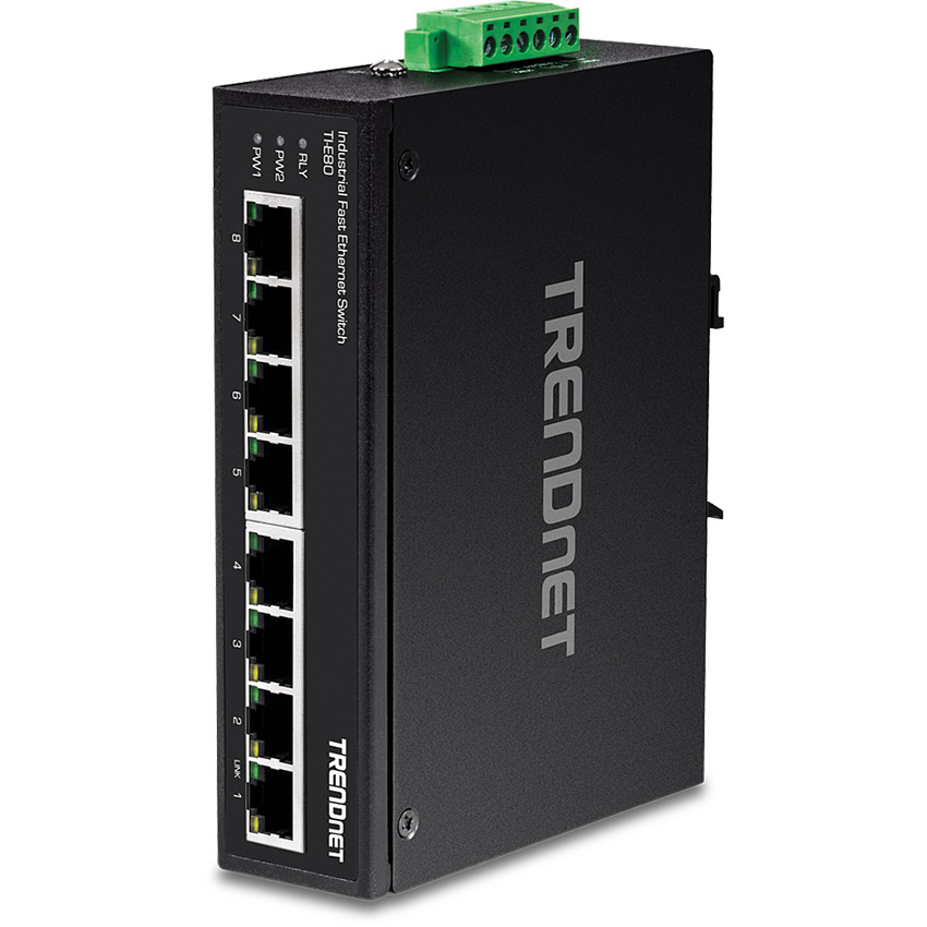 You Recently Viewed TRENDnet TI-E80 8-Port Industrial Fast Ethernet DIN-Rail Switch Image