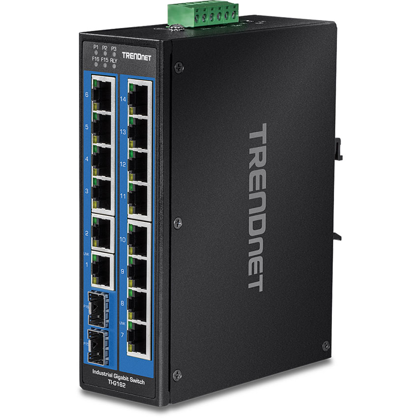 You Recently Viewed TRENDnet TI-G162 16-Port Industrial Gigabit DIN-Rail Switch Image
