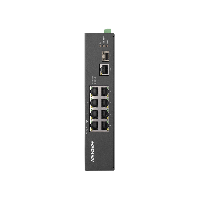 You Recently Viewed Hikvision DS-3T0310HP-E/HS 8 Port Fast Ethernet Unmanaged Harsh POE Switch Image