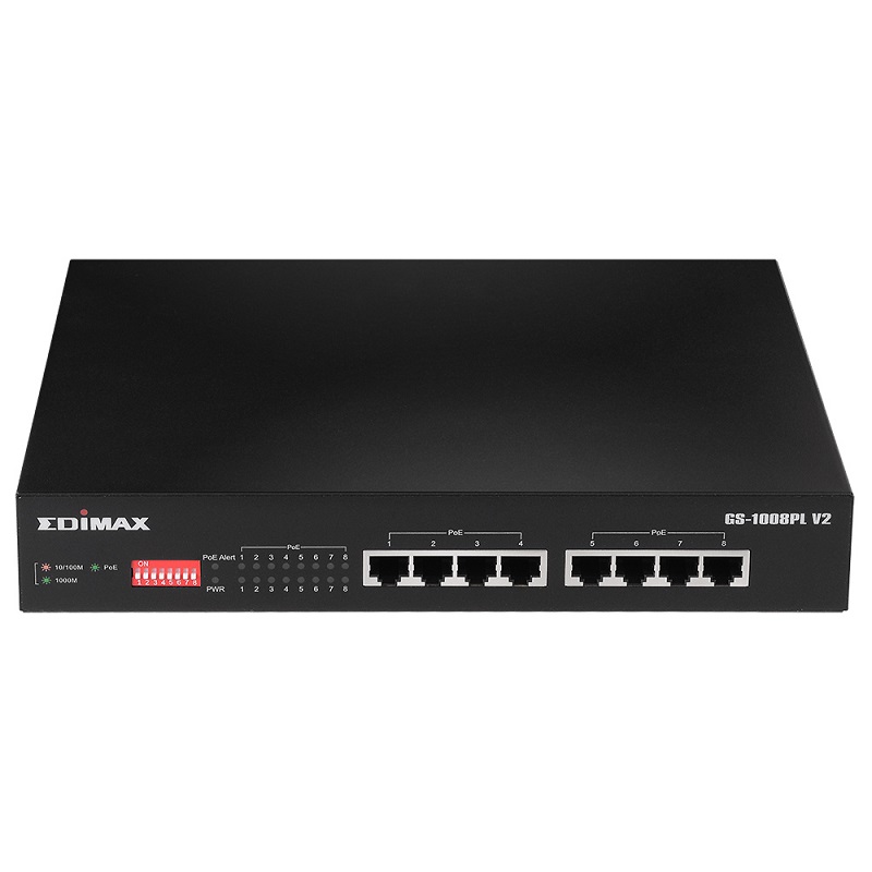 You Recently Viewed Edimax GS-1008PL V2 Long Range 8-Port Gigabit Ethernet PoE+ Switch with DIP Switch Image