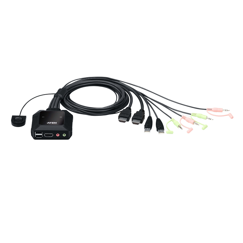You Recently Viewed Aten CS22H 2 Port HDMI Cable KVM Switch With Remote Port Selector Image