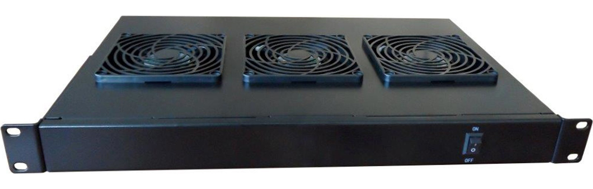 You Recently Viewed Excel Rack Mounted 3-Way Fan Unit - Black Image