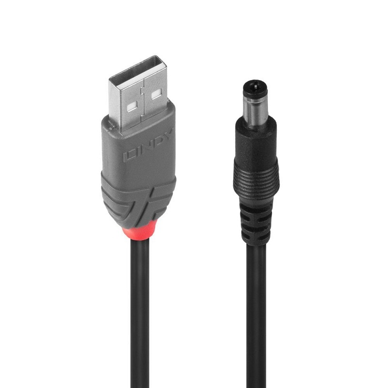 You Recently Viewed Lindy 70268 1.5m USB to 2.1mm Inner / 5.5mm Outer DC Cable Image