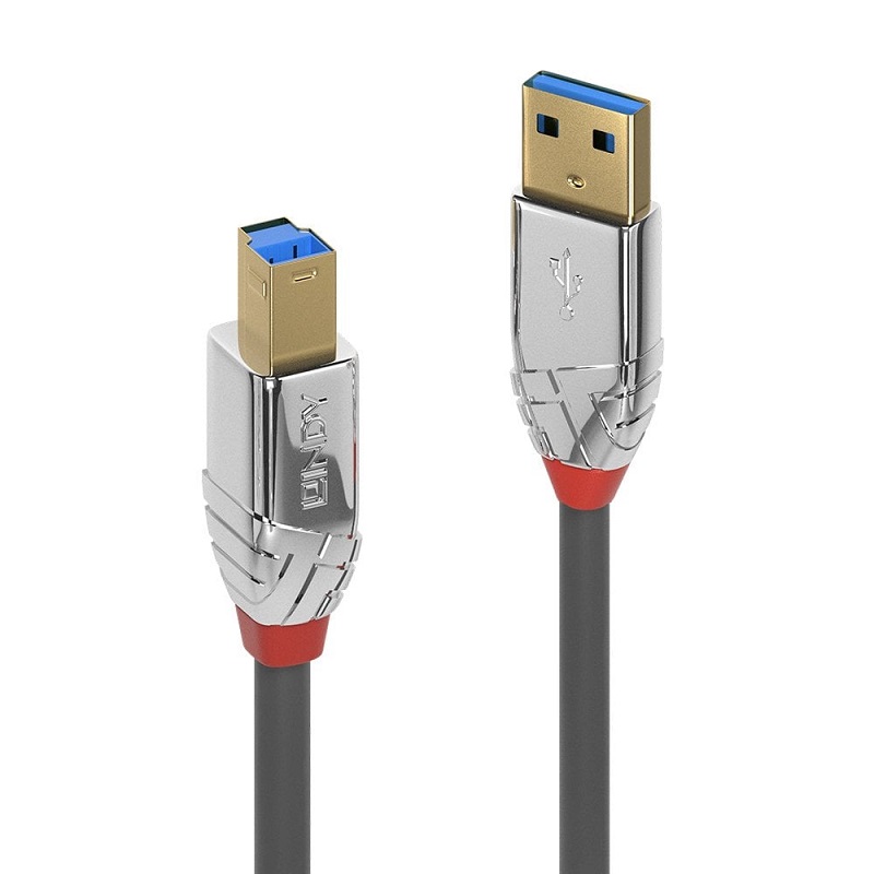 You Recently Viewed Lindy USB 3.2 Type A to B Cable 5Gbps -Cromo Line Image