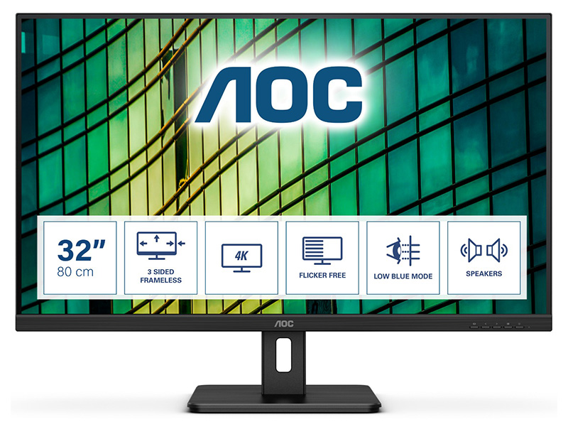 You Recently Viewed AOC E2 U32E2N 31.5in 4K Ultra HD LED Monitor 3840 x 2160 pixels Black Image
