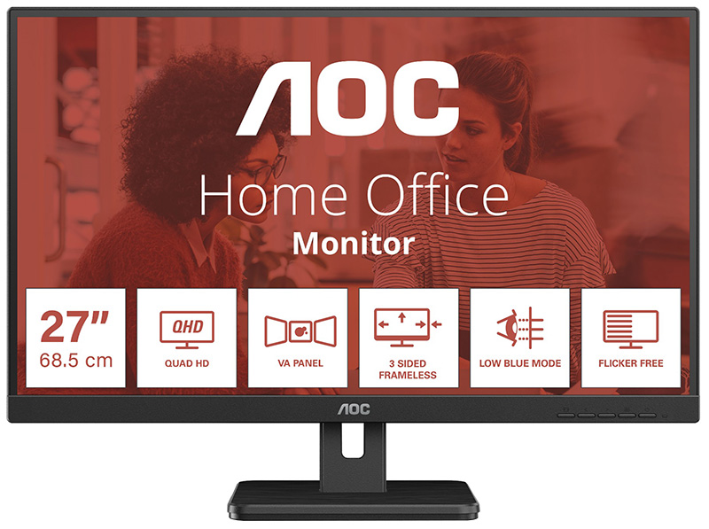 You Recently Viewed AOC Q27E3UAM 27in Quad HD Monitor 2560 X 1440 Pixels Black Image