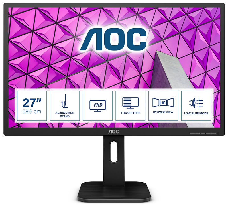 You Recently Viewed AOC P1 27P1 27in Full HD LED Monitor 1920 x 1080 pixels Black Image