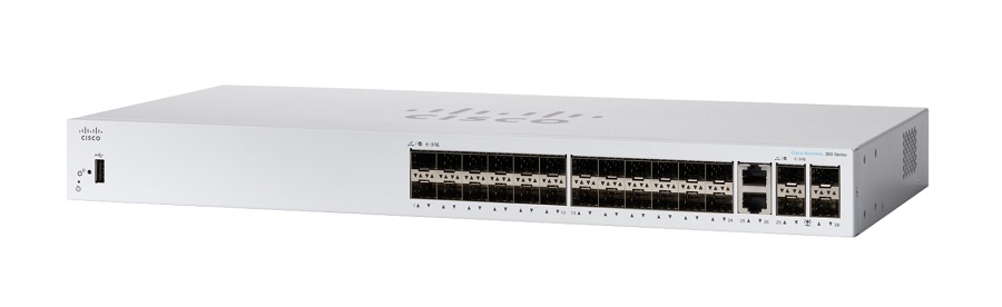 Cisco Business 350 CBS350-24S-4G 28 Port  SFP Layer 3 Gigabit Switch