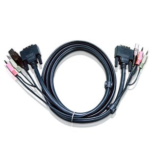 Aten 2L-7D03UD USB DVI-D Dual Link KVM Cable (3m)
