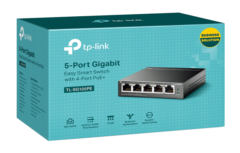 TP-Link TL-SG105PE 5-Port Gigabit Easy Smart Switch