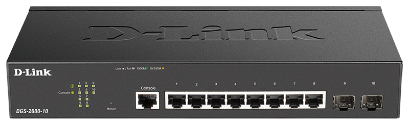 D-Link DGS-2000-10 8-Port L2/L3 Managed GE Network Switch