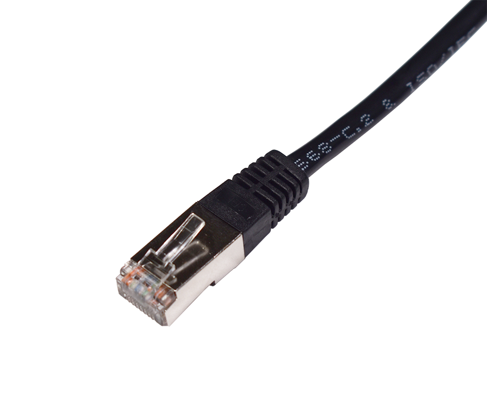 Cat5e RJ45 FTP Unbooted Lead - Black