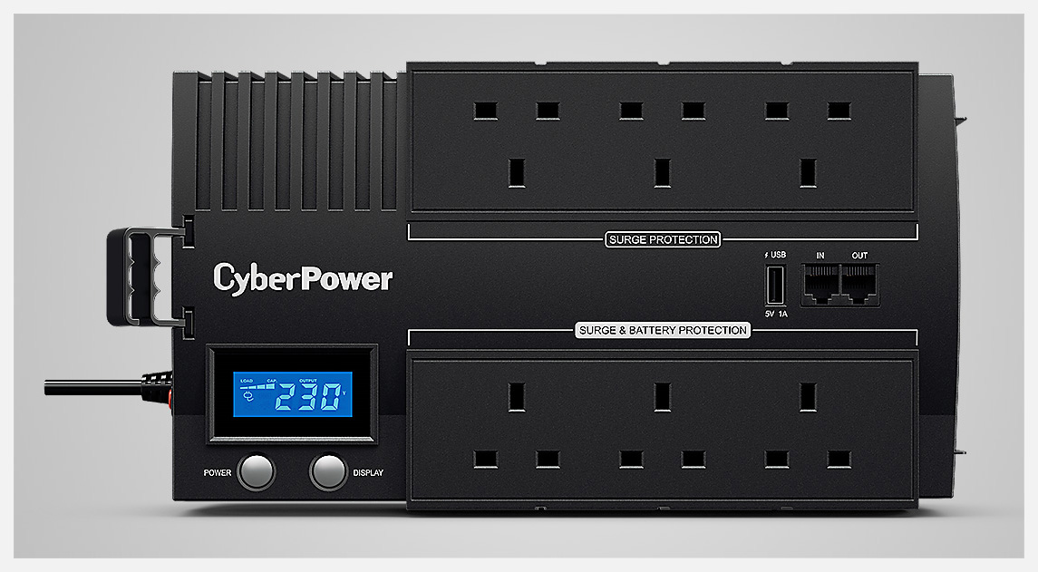 CyberPower BR1000ELCD-UK 1000VA/600W BRICS LCD Series UPS