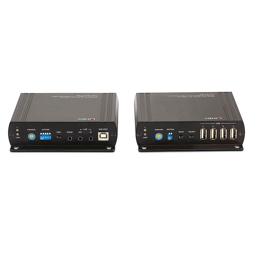 Lindy 39245 140m Cat.6 DVI-D, USB, Audio & RS-232 KVM Extender