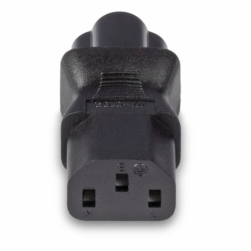 Lindy 30450 IEC C6 Cloverleaf Socket To IEC C13 Plug Adapter