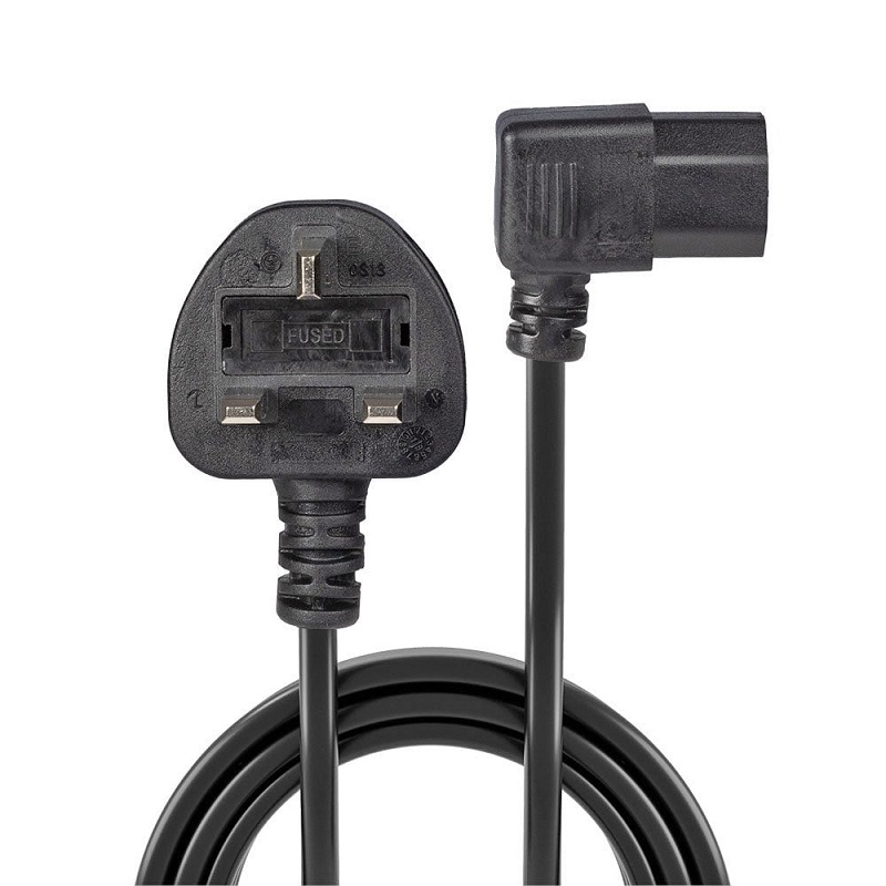 Lindy 30446 1m UK Plug to IEC C13 Mains Power Cable