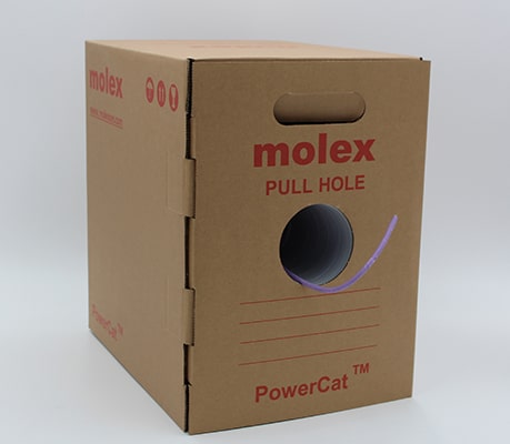 Molex PowerCat 6 U/UTP LS0H Cable Dca Violet 305m Easy Pull Box