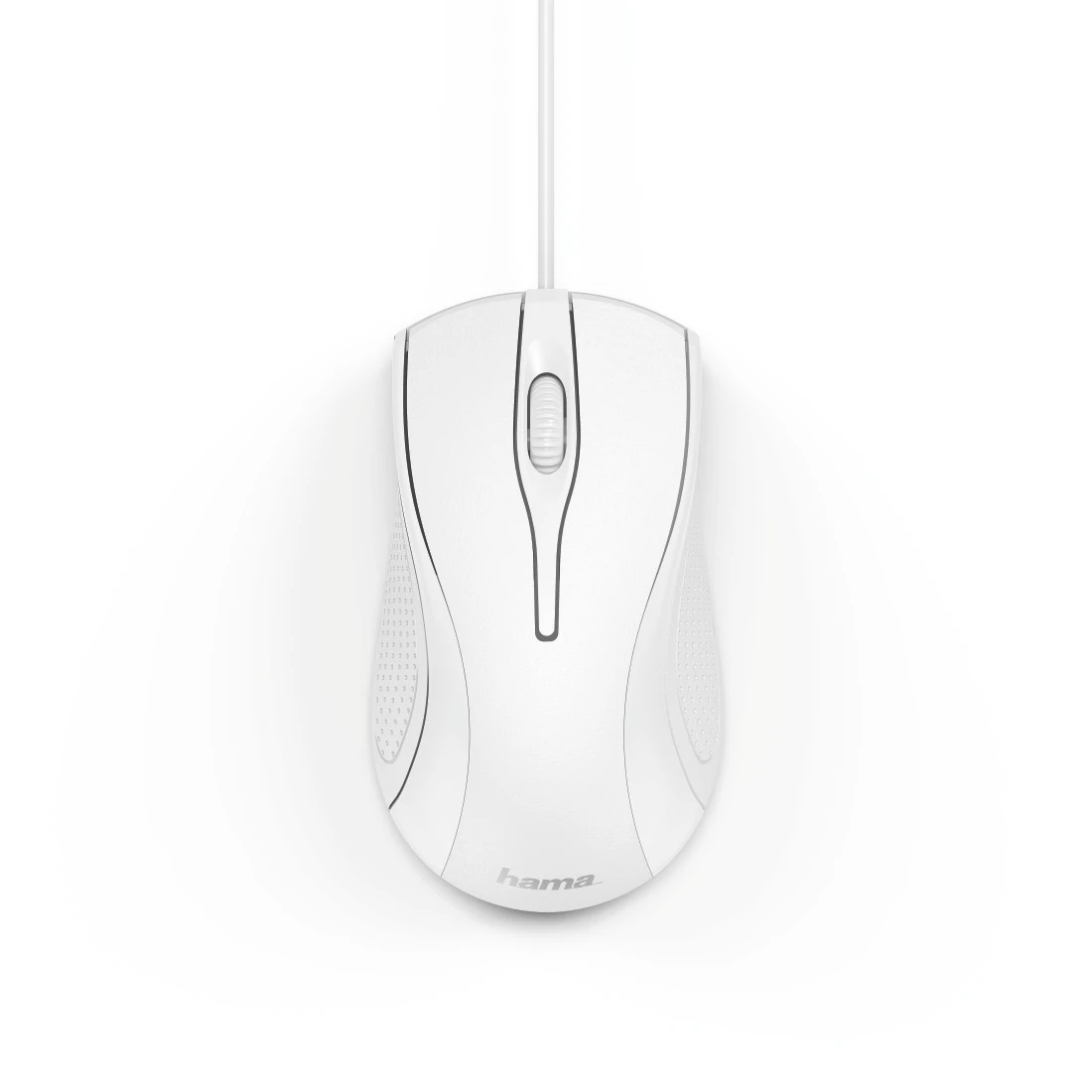 Hama 00182603 MC-200 Optical 3-Button Mouse, Cabled, white