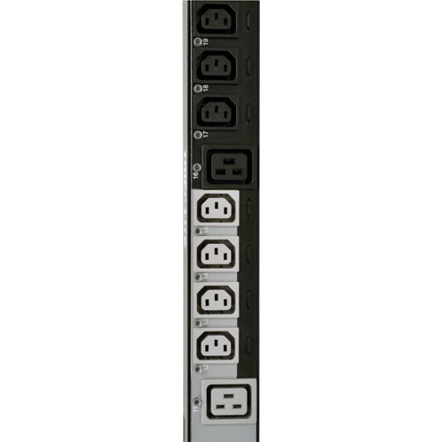 Tripp Lite 11.5kW 3-Phase Switched PDU, 200/220/230/240V Outlets (24 C13, 6 C19), IEC309 20A Red