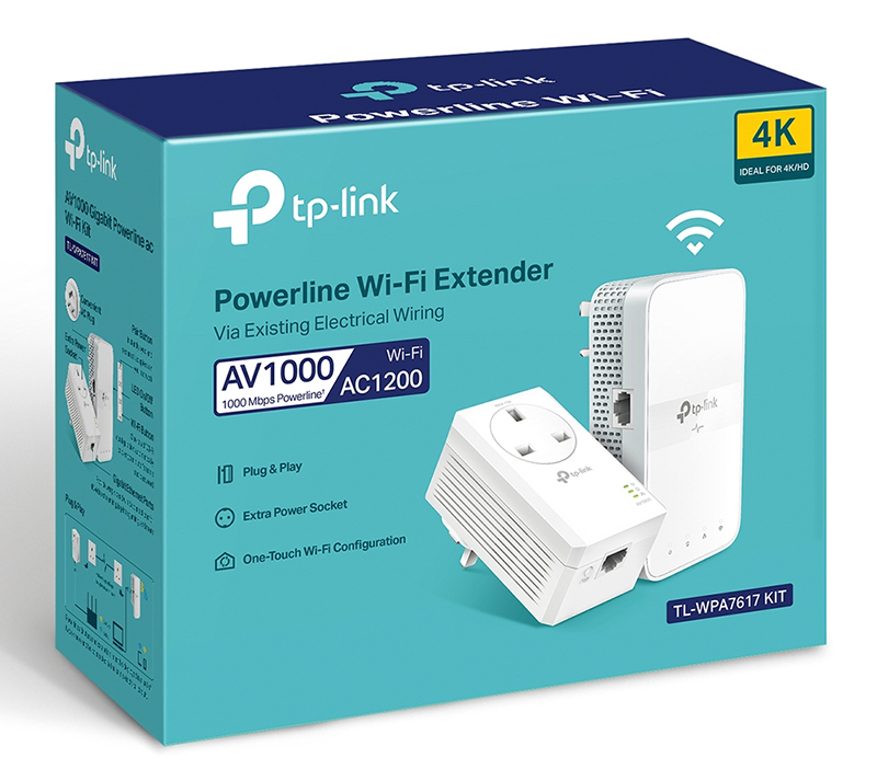 TP-Link TL-WPA7617 KIT AV1000 Gigabit Powerline ac Wi-Fi Kit