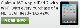 Claim a 16G Apple iPad 2 with Wi-Fi with Every Purchase