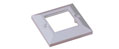 Single Gang Faceplate Bevelled
