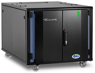 Usystems 12u 1100mm Deep UCoustic 9210i Sound Proof Server Cabinet,Active