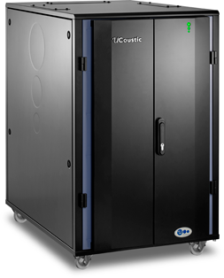 24u 1100mm Deep UCoustic 9210 Sound Proof Server Cabinet,Active