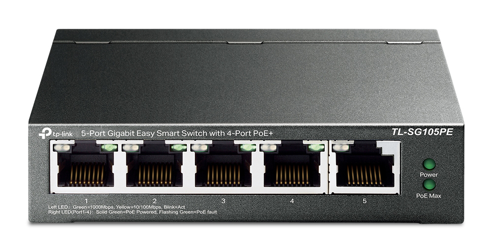 TP-Link TL-SG105PE 5-Port Gigabit Easy Smart Switch