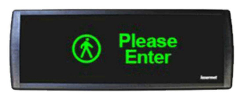 SafeCount LED Enter / Do Not Enter Sign