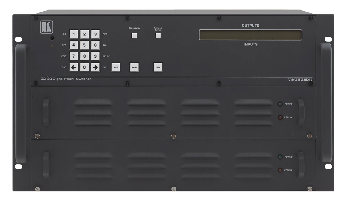 Kramer VS-3232DN-EM 4x4-32x32 Modular Digital MatrixSwitcher