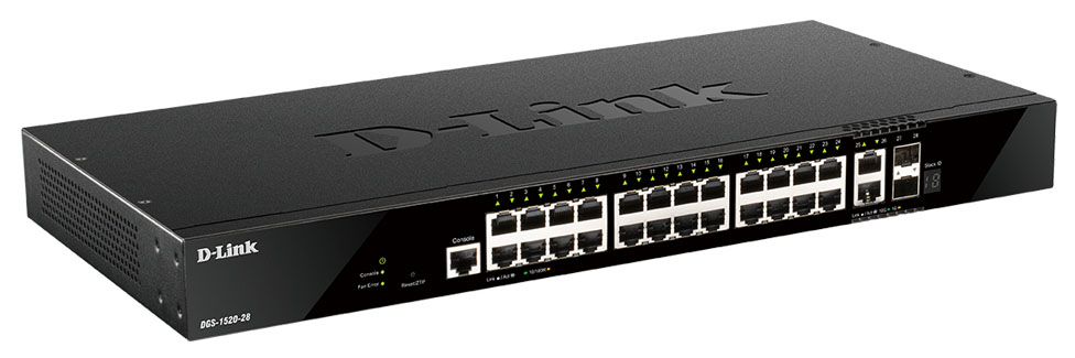D-Link DGS-1520-28 Layer 3 Stackable Smart Managed Switch
